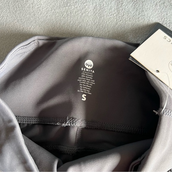 Senita Athletics Lux Denali Laser Cut Capris Gray S - Picture 7 of 9